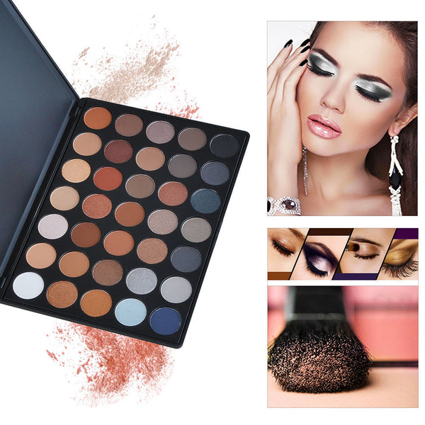 Useful 35 Colors Warm Color Ladies Makeup Cosmetics Eyeshadow Palette Cosmetic