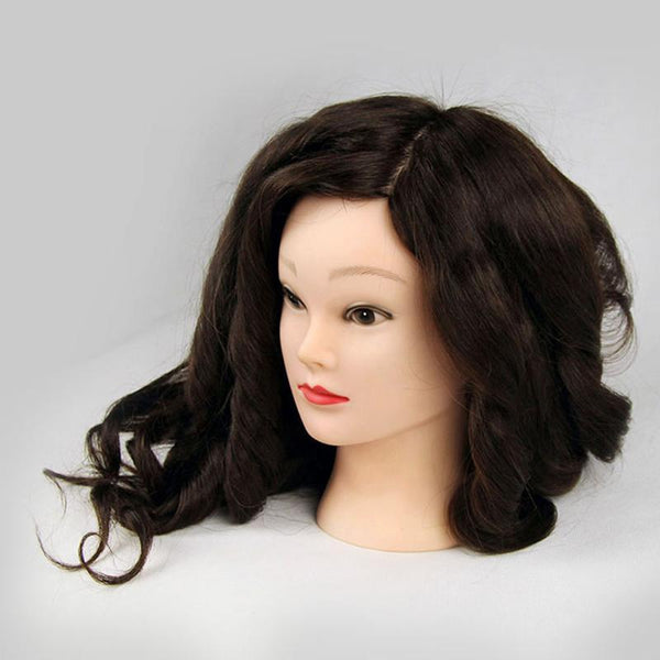 Long Hair Style Hairdressing Training Head Model Mannequin for Salon Practice Clamp