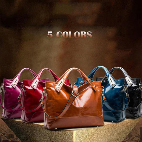 Trendy Fashion Women Genuine Leather Bags Tote Messenger Bags Shoulder Bags Bags