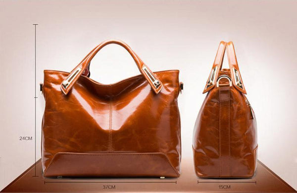 Trendy Fashion Women Genuine Leather Bags Tote Messenger Bags Shoulder Bags Bags