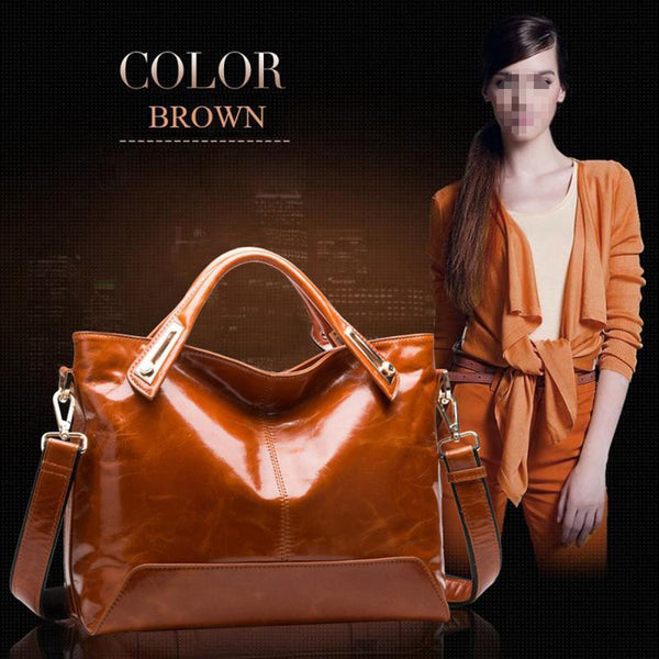 Trendy Fashion Women Genuine Leather Bags Tote Messenger Bags Shoulder Bags Bags