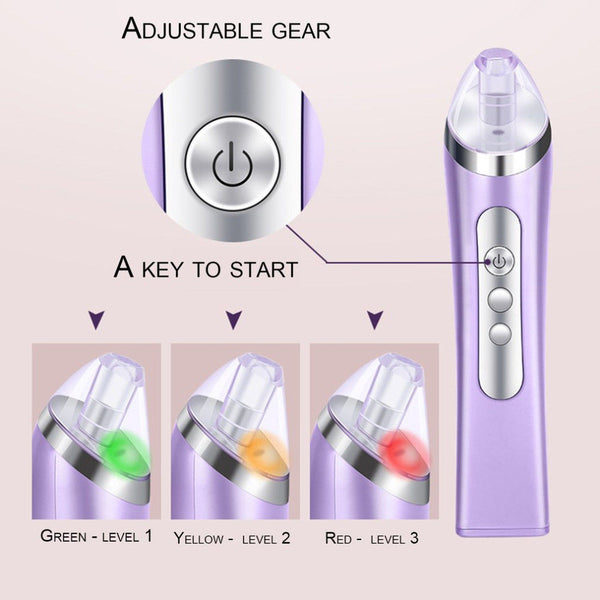 USB Charging Household Blackhead Vacuum Suction Comedones comedone Cleaner Face