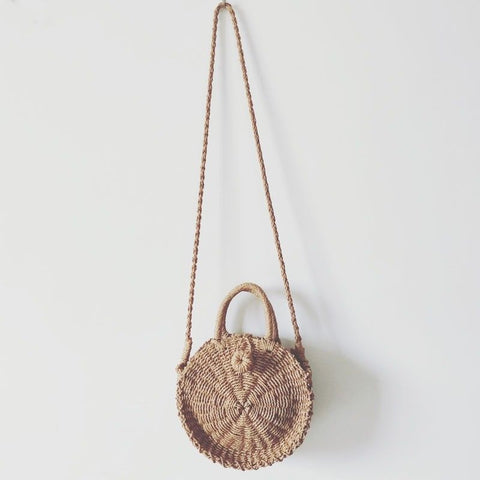 Women Woven Bags Bag Handmade Pack Beach Vintage Slant Shoulder Packet Handbag
