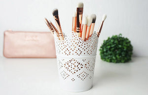 3 pcs Make Up Brush Holder Pot Storage Candle Stationary Pen Pencil Holder Pot