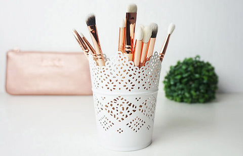 3 pcs Make Up Brush Holder Pot Storage Candle Stationary Pen Pencil Holder Pot