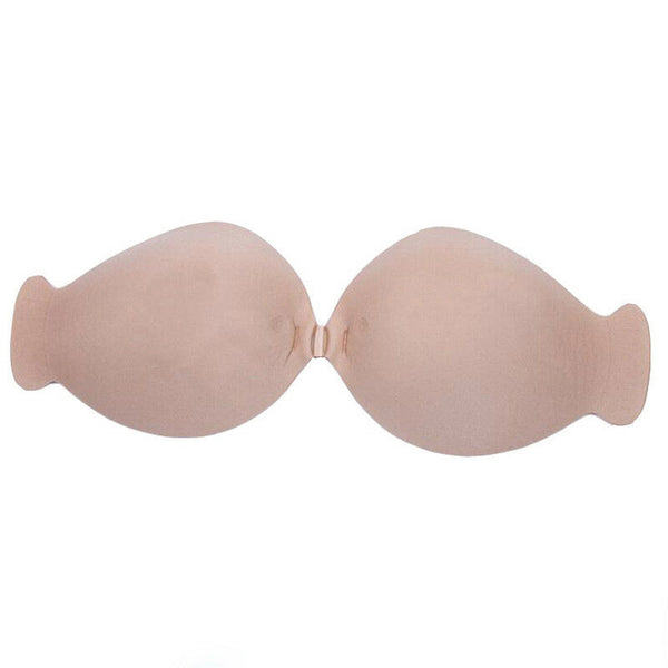 Fishtail Invisible Strapless Pushup Self Adhesive Backless Bra Nude Breast Cover