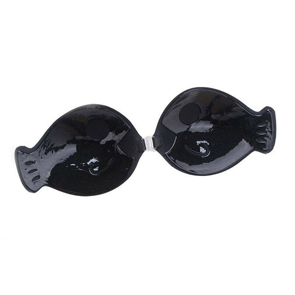 Invisible Strapless Push Up Self Adhesive Backless Magic Stick Black Breast Bra