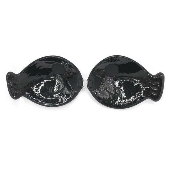 Invisible Strapless Push Up Self Adhesive Backless Magic Stick Black Breast Bra