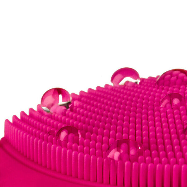 Electric Silicone Face Cleansing Brush Cleanser Massager vibrate facial