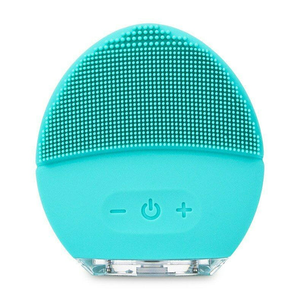 Electric Silicone Face Cleansing Brush Cleanser Massager vibrate facial