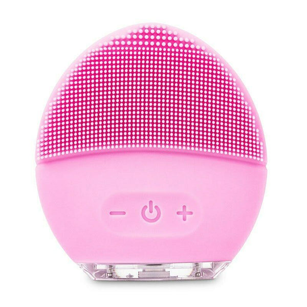 Electric Silicone Face Cleansing Brush Cleanser Massager vibrate facial