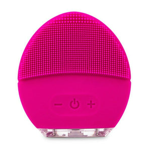 Electric Silicone Face Cleansing Brush Cleanser Massager vibrate facial