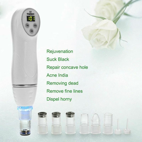 Facial Diamond Peeling Device Spa Anti Aging Dermabrasion Skin Deep Clean Pores