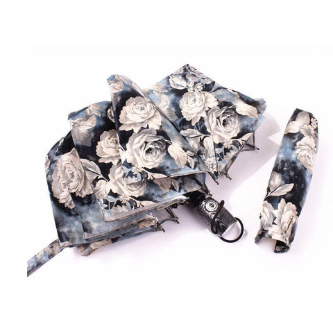 Creative Folding Folded Japanese Flower Rain Windproof Retro Painting Umbrella
