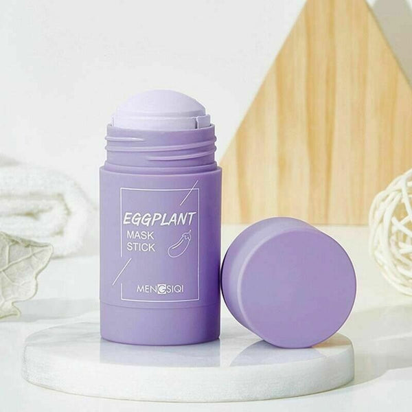 3X Green Tea Purifying Clay Mask Oil Pore Cleaner Anti Acne Egg Plant Fine Solid