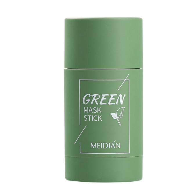 3X Green Tea Purifying Clay Mask Oil Pore Cleaner Anti Acne Egg Plant Fine Solid
