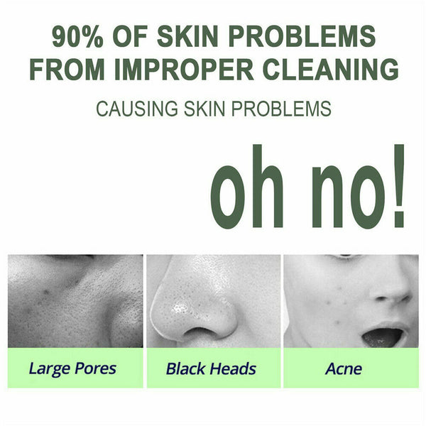 3 Green Tea Purifying Clay Stick Mask Deep Cleaning Beauty Oil Control Anti Acne