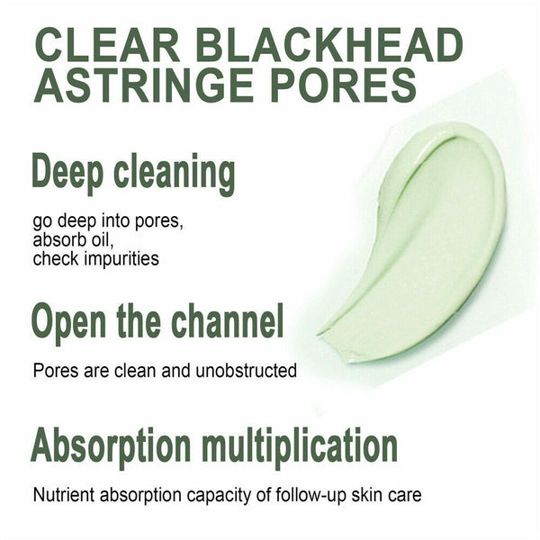 3 Green Tea Purifying Clay Stick Mask Deep Cleaning Beauty Oil Control Anti Acne