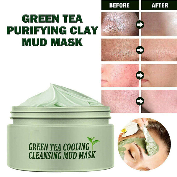 3 Green Tea Purifying Clay Stick Mask Deep Cleaning Beauty Oil Control Anti Acne