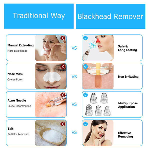 Visual Blackhead Remover Wifi Camera Pore Vacuum Suction Face Nose Acne Cleaner