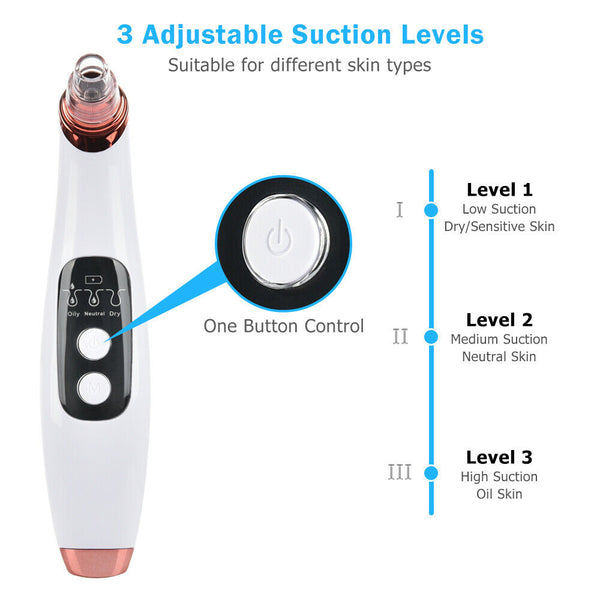 Visual Blackhead Remover Wifi Camera Pore Vacuum Suction Face Nose Acne Cleaner