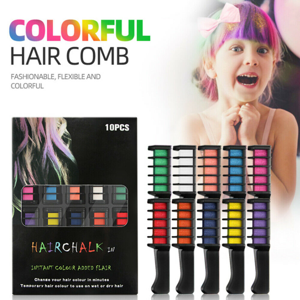 Temporary Hair Chalk Hair Color Comb Dye Salon Kits Party Fans Washable DIY Cosplay