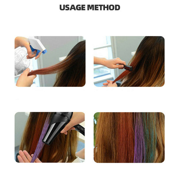Temporary Hair Chalk Hair Color Comb Dye Salon Kits Party Fans Washable DIY Cosplay