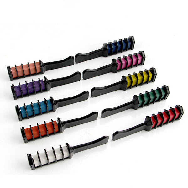 Temporary Hair Chalk Hair Color Comb Dye Salon Kits Party Fans Washable DIY Cosplay
