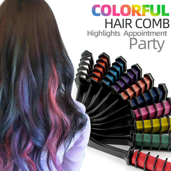 Temporary Hair Chalk Hair Color Comb Dye Salon Kits Party Fans Washable DIY Cosplay