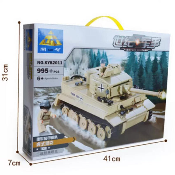 Century Military German King Tiger Tank Model Blocks Toys