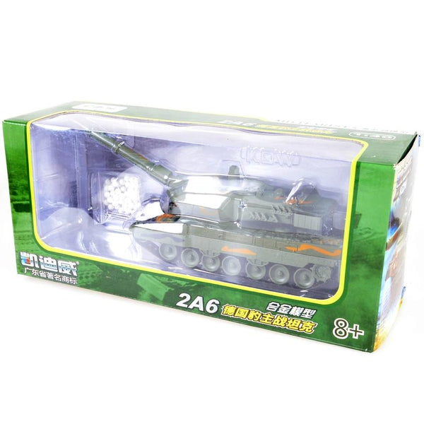 1:40 Alloy German Leopard 2A6 Battle Tank Model Toy Kids Intellectual Toys Gift