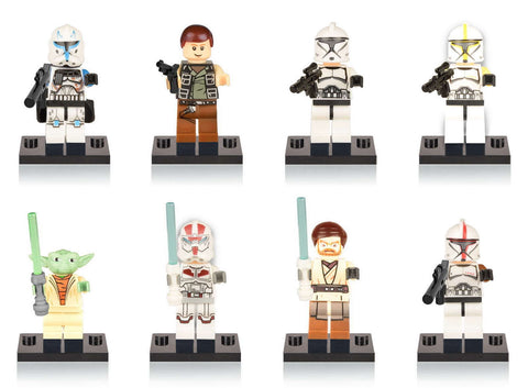 1 Set Lot Bricks Building Toys for Master Yoda Jek 14 Stormtrooper Figures Star Wars