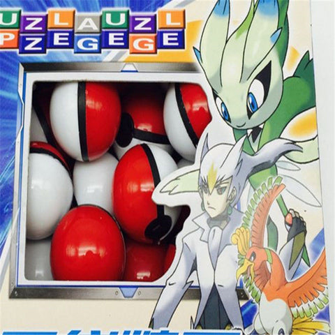 36 pcs Red Pokeball Ball Anime Action Figure Mini Pocket Monsters Game Toys