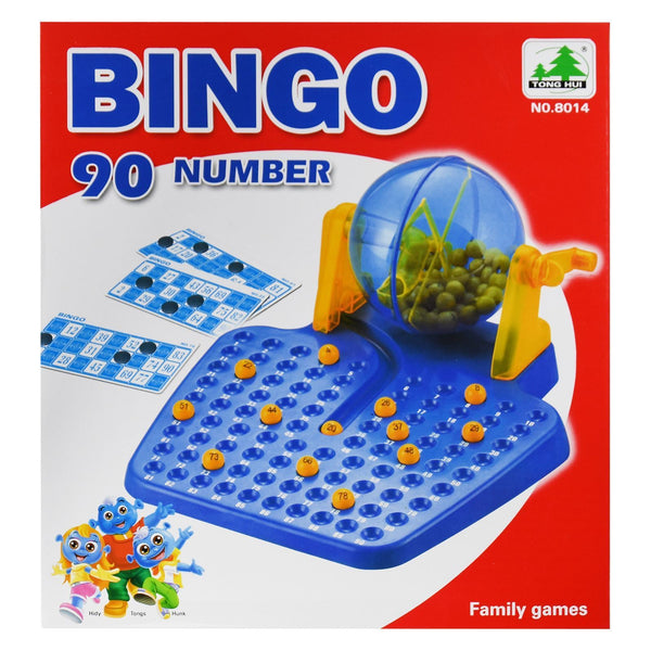 Family Bingo Game Machine Lotto Lottery Drawing Number 90 Numbered Ball 48 Cards