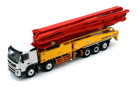 1:50 1/50 VOLVO 62 m Concrete Mechanical Pump Long Stent Truck model for SANY