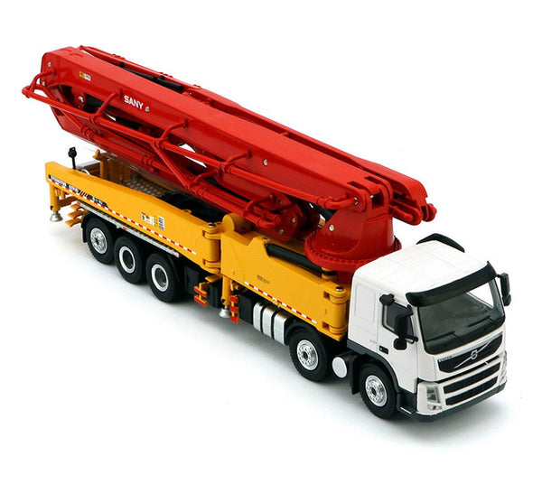 1:50 1/50 VOLVO 62 m Concrete Mechanical Pump Long Stent Truck model for SANY