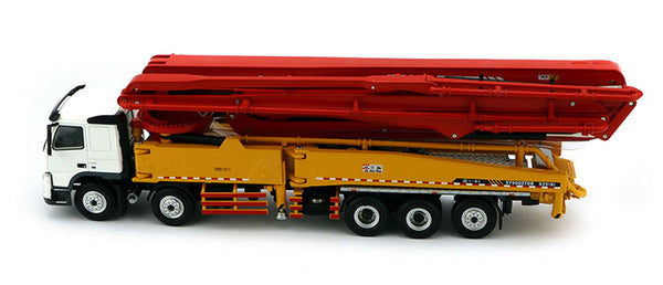 1:50 1/50 VOLVO 62 m Concrete Mechanical Pump Long Stent Truck model for SANY