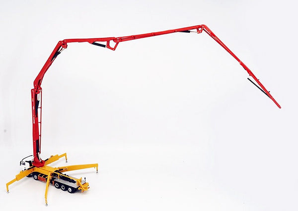 1:50 1/50 VOLVO 62 m Concrete Mechanical Pump Long Stent Truck model for SANY