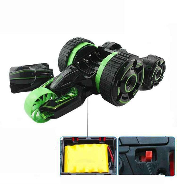 Latesst RC Stunt Cars 6CH Wheel Acrobatic Dump Car LED Light Toy Christmas Gifts