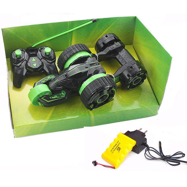 Latesst RC Stunt Cars 6CH Wheel Acrobatic Dump Car LED Light Toy Christmas Gifts