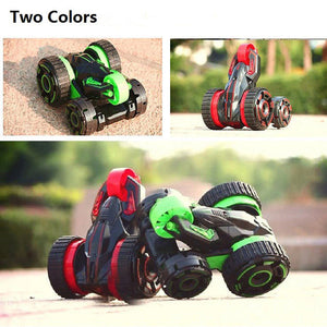 Latesst RC Stunt Cars 6CH Wheel Acrobatic Dump Car LED Light Toy Christmas Gifts