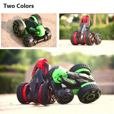 Latesst RC Stunt Cars 6CH Wheel Acrobatic Dump Car LED Light Toy Christmas Gifts