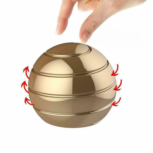 Kinetic Ball Decompression Spin Toy Finger Gyroscope Rotating Gyro Detachable