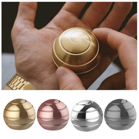 Kinetic Ball Decompression Spin Toy Finger Gyroscope Rotating Gyro Detachable