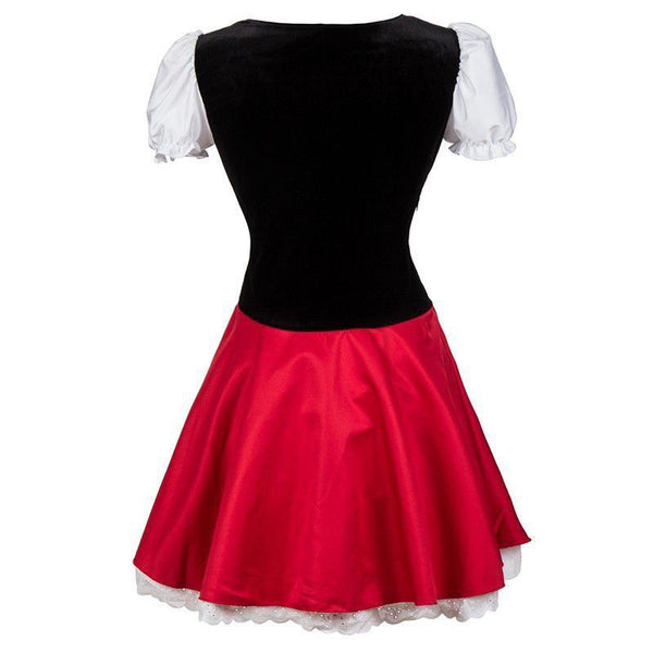 New Women Costume Little Red Riding Hood Cosplay Halloween Fancy Dress Stage Outfit
