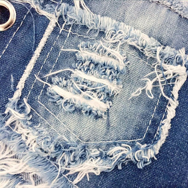 Clubwear High Quality Women Denim Shorts Low Waist Hot Pant Sexy Distressed Jean