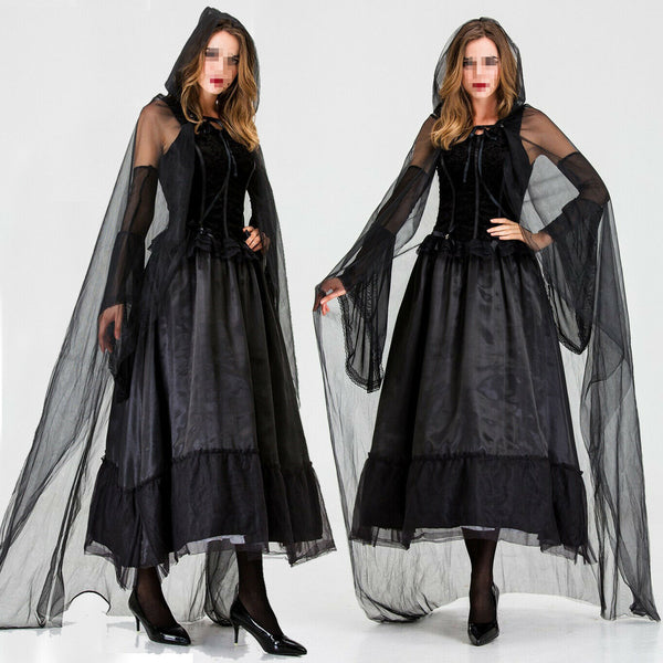 Women Halloween Clubing Vampire Costume Witch Witches Cosplay Fancy Dress Witch Outfit