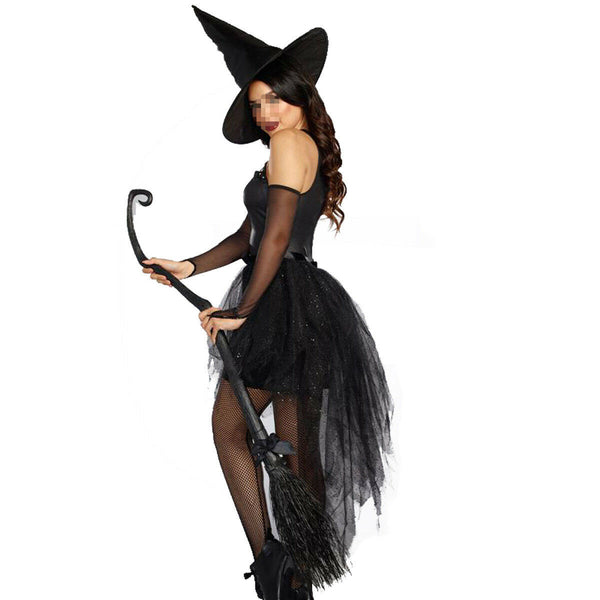 Great Look Women Halloween Witch Cosplay Enchantress Costume Sleeveless Fancy Dress Outfit