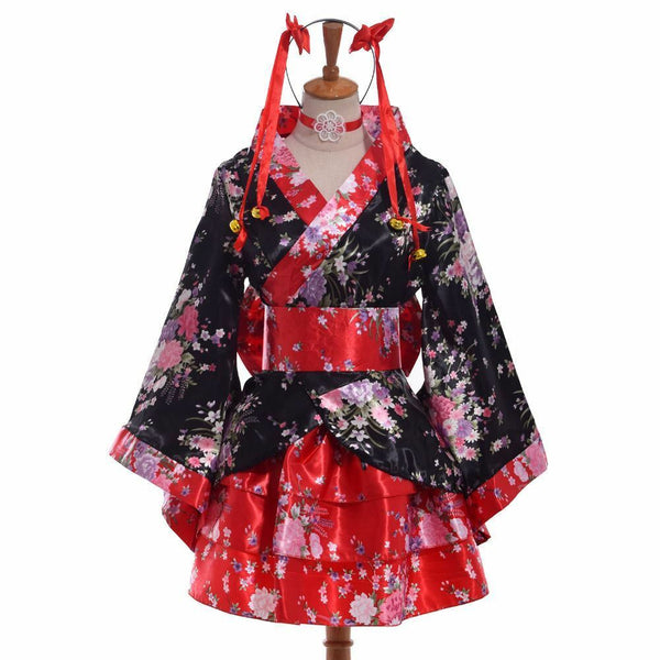 Beauty Japanese Women Ladies Kimono Lolita Maid Uniform Outfit Anime Cosplay Costume Dress Dresses