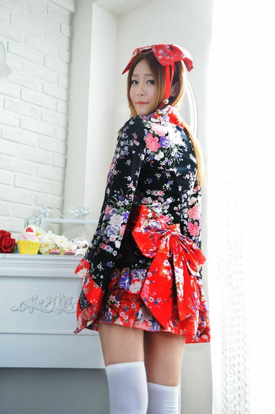 Beauty Japanese Women Ladies Kimono Lolita Maid Uniform Outfit Anime Cosplay Costume Dress Dresses